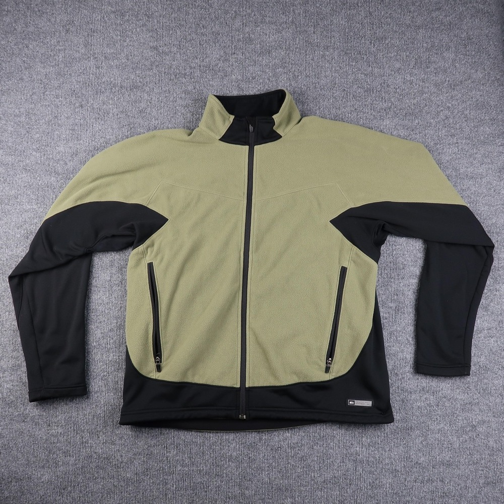 REI Jacket Mens XL Fleece Softshell Full Zip Outdoor Hiking‎ Vintage Style